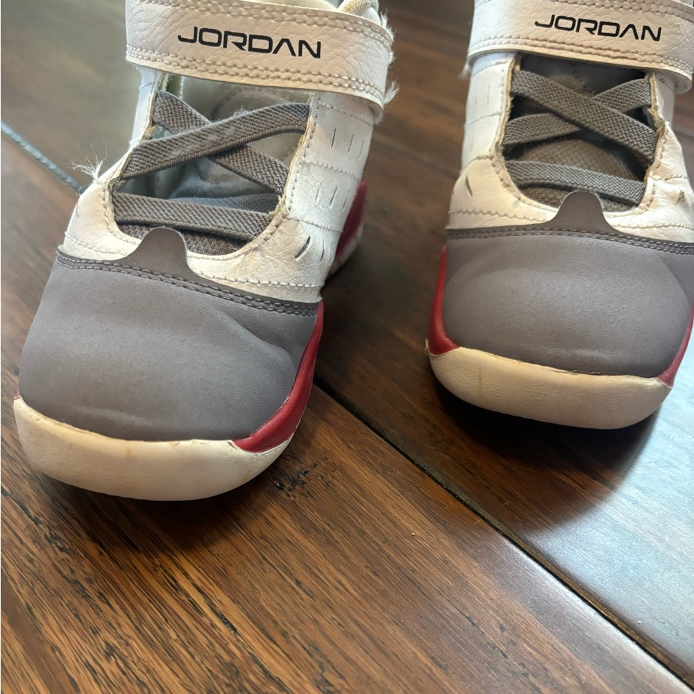 Nike Air Jordan Velocity GRAY WHITE RED Toddler Sz 9 sneaker shoes basketball - Picture 4 of 11